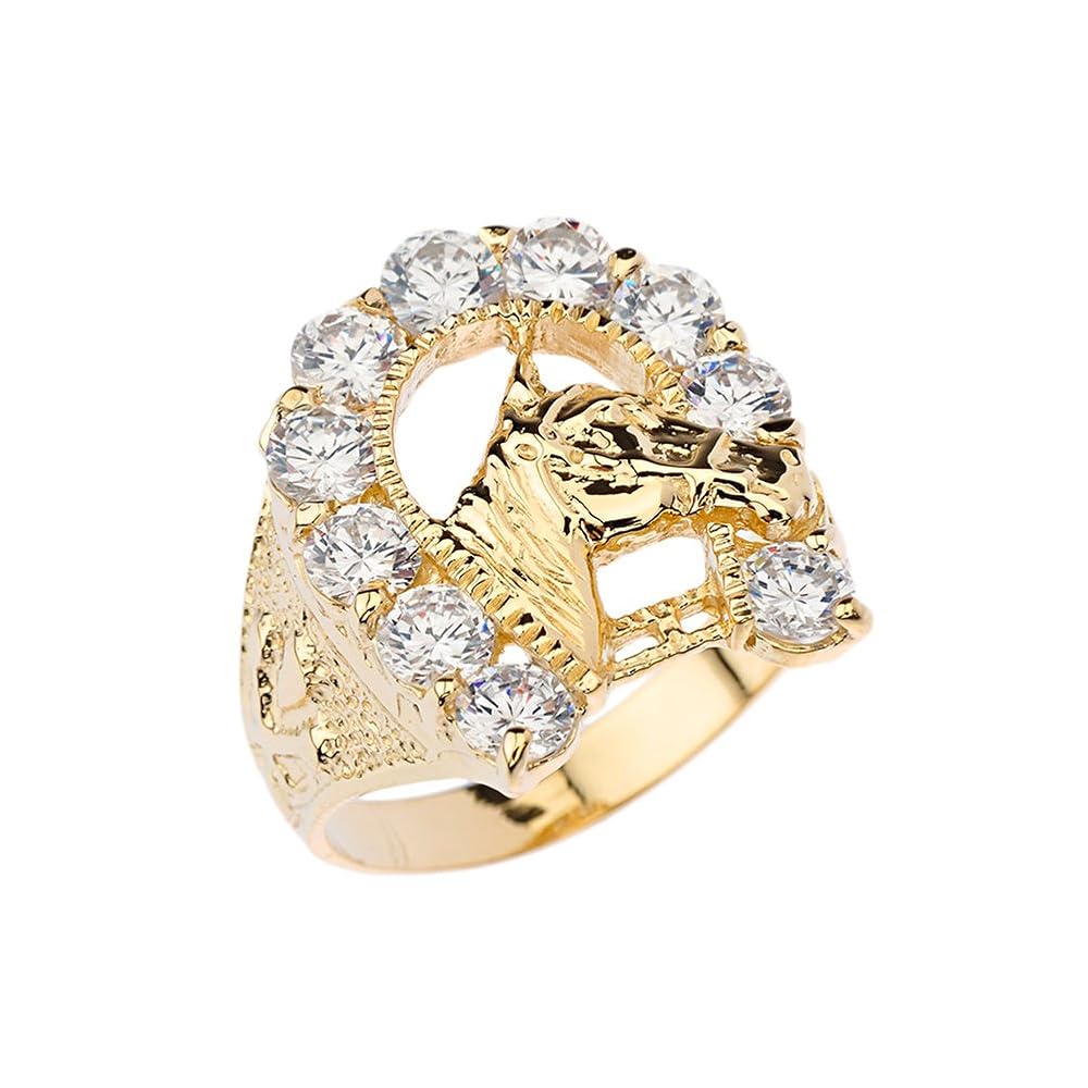 frank and easy sv shoe horse ring 8号 frank and easy sv shoe horse ring 8号 Vintage 14k Diamond